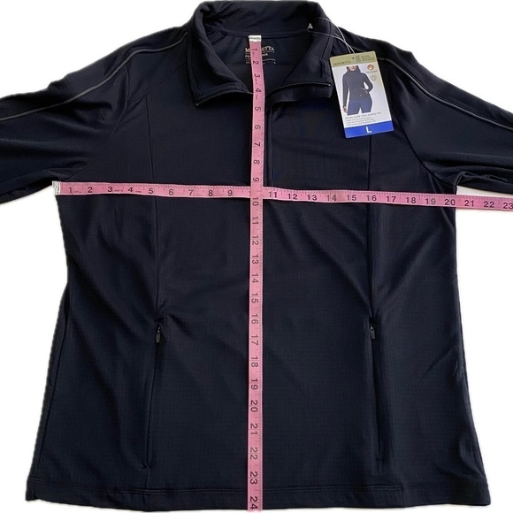 Mondetta Ladies' Quarter-Zip Pullover, Zippered Pockets, Black, Large NWT - Picture 10 of 16